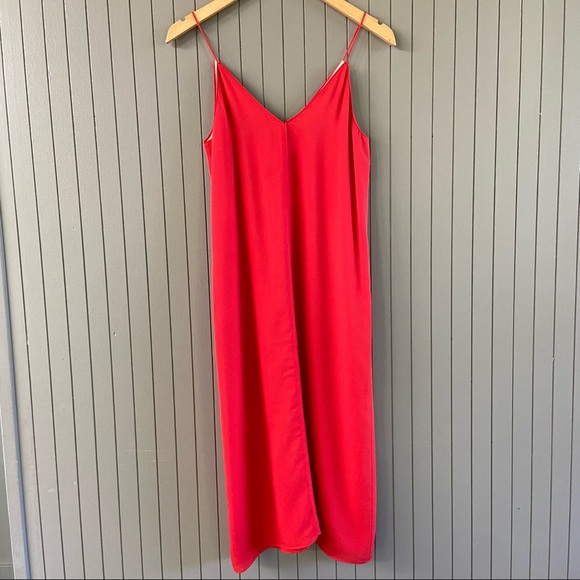 T Alexander Wang Red Silk Slip Dress - Picture 4 of 6
